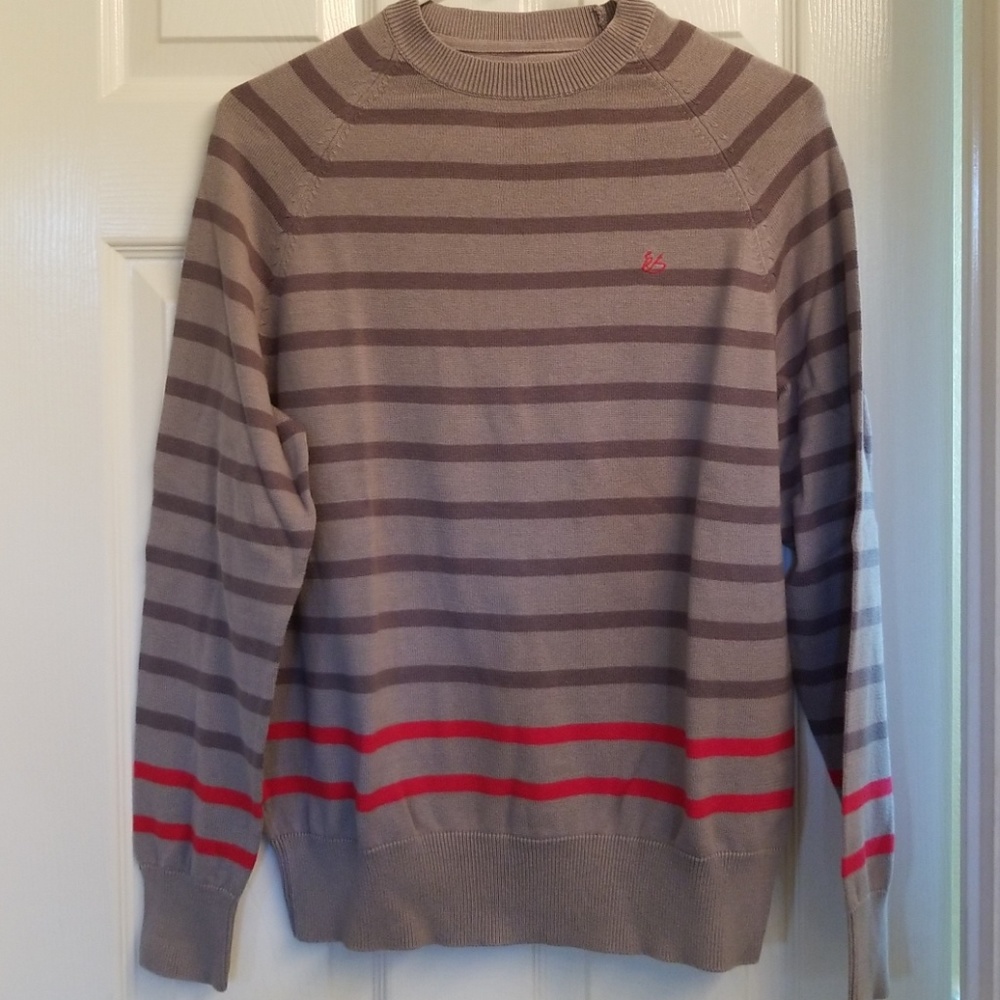 Men's Small eS Skateboarding l/s stripe sweater